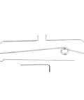 RC Airplane Landing Gear Set With Colorful Exquisite Design For Fixed Wing Model Aircraft, metal components, silver color
