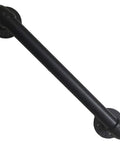 Heavy Duty Wrought Iron Stair Handrail For Indoor Outdoor Use Providing Solid As A Rock Support With Zero Hassle Diy Install In Classic Black Finish