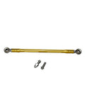 Gold CNC Aluminum Clutch Shift Linkage Rod For Harley Davidson FL Softail And Touring Models Adjustable Bolts 6061 T6 Anodized Finish Fits 86 And Up Ready To Install, with bolts
