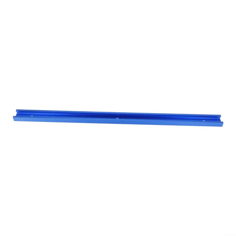 Blue aluminum T-Track Miter Bar Slider Table For Woodworking, 30mm T-Slot Jig Track, 500mm length for tools.