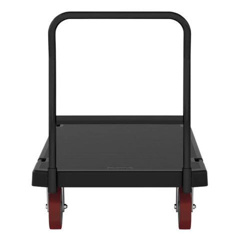 Heavy Duty Platform Truck With Rock Solid Resin Deck And Smooth Rolling Wheels For No Sweat Hauling Up To 1600 Pounds In Warehouses Or Busy Retail Spaces And Light Commercial Jobs