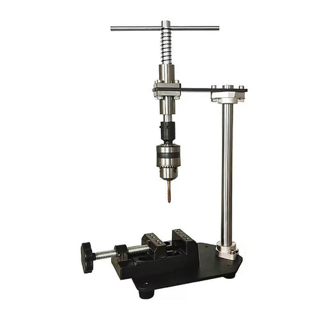 Pro Grade Hand Tapper Kit With Tap Holder Wrench Small Vise And Six Taps For Metalworking And Diy Threading Precision Tapping Tool Set