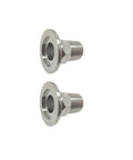 Two Pack Stainless Steel KF25 To 1/2 Inch MNPT Adapter Set For ISO KF Flange NW25 NPT Male Threaded Pipe Fittings Built To Last