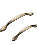 Retro Zinc Alloy Cabinet Knob And Drawer Pull Set In Bronze Finish, Old School Vintage Hardware For Kitchen Cabinets And Furniture, Shiny AB