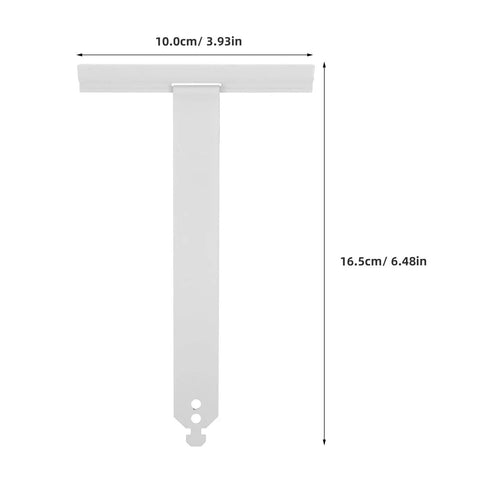 Heavy Duty Roller Shutter Hanger Strips With Pre Drilled Screw Holes And Snap Lock Slat Connector Clips, 16.5x10cm white steel part.