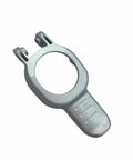 Heavy Duty Replacement Clamp Lever Built Tough For DEWALT Oscillating Multi Tools DCS355B DCS356B, metallic gray lever, side view.