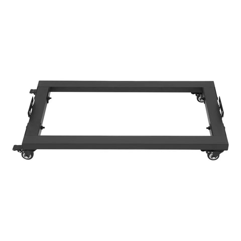Workhorse Heavy Duty Furniture Dolly With Reinforced Steel Frame And Ball Bearing Swivel Casters For Smooth Roll Over Gravel Concrete And Thresholds Built For Easy Hauling And Tough Moving Jobs, black steel frame with swivel casters