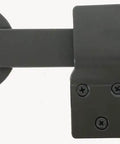 Heavy Duty Gate Latch Lock For Barn And Cabinet Doors, 6.5 Inch Steel With Antique Silver Powder Coated Finish, Top View