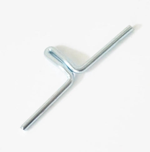 Single clip from 30 Pack Lawn Chair Webbing Clips For Lounge Chairs And Macrame Chair Frames, Beefy Alloy Spring Clips For Quick Repairs And Replacement Hardware