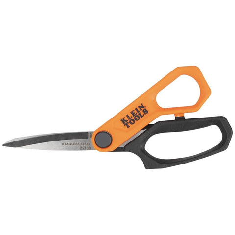 Klein Tools B2109 heavy-duty multipurpose scissors 9-inch, orange handle, stainless steel blades