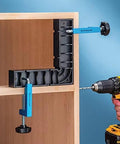 90 Degree Right Angle Woodworking Clamp, Polycarbonate Square Tool Holding Cabinet While Drilling, 8x8x1.5 Inches