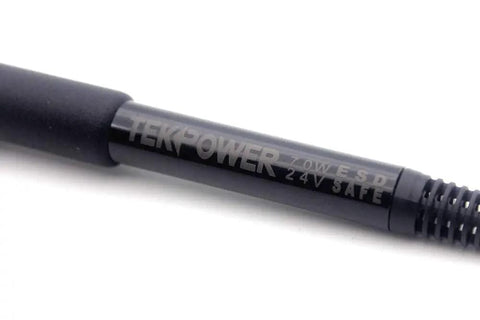 Close-up of 70W iron handle from 2 In 1 Soldering Iron And Hot Air Rework Station With 70W Iron And 750W Hot Air, 896F Max