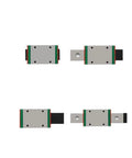 High Load Linear Rail Kit With MGW H Sliding Block for CNC Machines and 3D Printers, top view of four MGW-H blocks