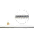 Lead Screw For CNC And 3D Printer With Brass Nut, 2 Or 3 mm Pitch, 304 Stainless Steel, detailed view of threads and nut