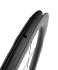 Detail view of Tubeless 45mm Carbon Road Wheelset With 700c Rims And 25mm Tires Disc Brake Compatible high-performance wheel