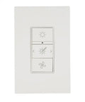 Wall Control Replacement S1100402 for ChromaComfort Ventilation Systems, white panel with buttons, battery powered, easy install.
