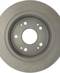 Centric C-Tek rear brake rotor, metal disc with center bore and lug holes, fits Acura/Honda
