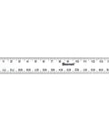 Go-To 72 Inch Aluminum Straight Edge Rule For Shops And Schools Pro Woodworkers And Metalworkers Trust, two-inch wide, close-up view.