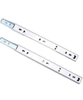 Beefy Metal Sliding Drawer Runners With Two Section Ball Bearing Tracks Full Extension Side Mount 15 Kg Load Capacity Set Of 2
