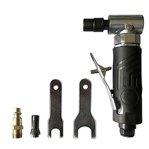 Boss Level 1/4 Inch Pneumatic Air Angle Die Grinder Hard As Nails Shop Tool For Zero Lag Cutting Grinding Polishing Milling And Engraving Work