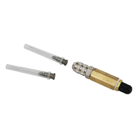 NICECNC nitrogen needle kit with brass valve body and two clear plastic needle components