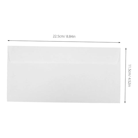 White Pro-Grade Self-Sealing Security Mailing Envelopes 115mm X 225mm Confidential Business Letter Size Peel And Seal 100 Pack Office Supply