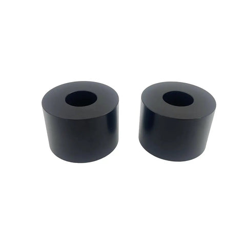Heavy Duty Panel Saw Roller Replacement For Cut 6480 Vertical Saw, 2.5 Inch Diameter With 1.0 Inch Bore Cnc Machined Pe Plastic, two pieces.
