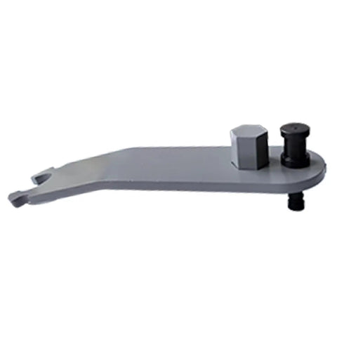Universal Alloy Door Hinge Align Tool Pro Grade For Auto Body Repair And DIY Fixes Beefy Door Misalignment Corrector, gray, side view