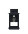 Rectangular Outdoor Porch Light With Clear Glass, Dope Farmhouse Style Weatherproof Exterior Wall Lantern In Matte Black, Anti Rust Build