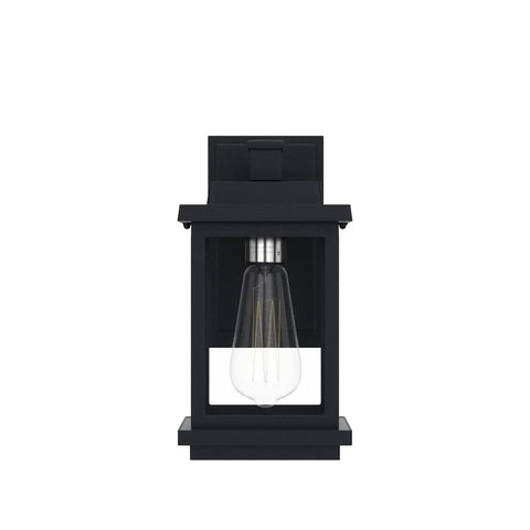 Rectangular Outdoor Porch Light With Clear Glass, Dope Farmhouse Style Weatherproof Exterior Wall Lantern In Matte Black, Anti Rust Build