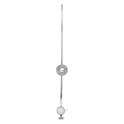 Heavy Duty Stainless Steel Torch Compass Roller Guide For Oxygen Welding And Cutting With Adjustable Gauge Scale Ruler Magnetic Base 50 Cm Length showing vertical alignment.