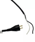 Premium Replacement Electrical Power Cord For Saw Grinders Part 330079-98, with black plug and exposed wires.