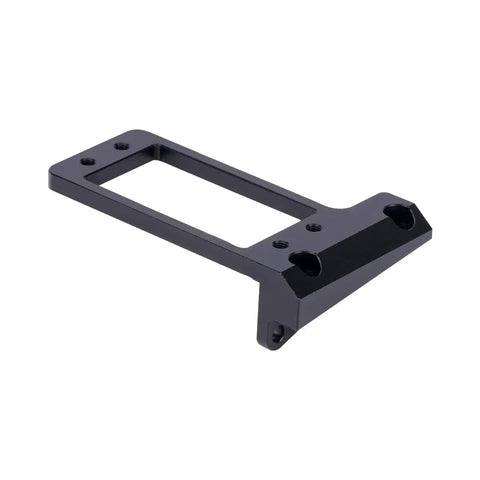 Beefy Aluminum 1/10 RC Servo Mount Low Center Of Gravity For Capra F9 Offset Front Portal Axle, CNC Machined Chassis Upgrade, Black