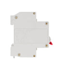Top Shelf 1P+N Mini Circuit Breaker MCB Phase Neutral Electrical Switch For Zero Stress Home Grid Guard view from the back with mounting details.