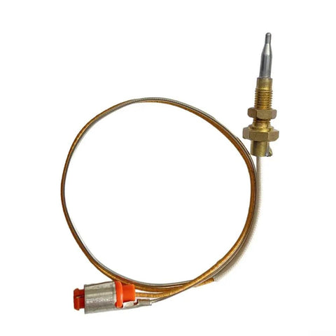 Heavy Duty Gas Stove Thermocouple With Copper Sensor Head And Fast Screw Base For Rock Solid Temperature Control On Built In Burners And Heaters Ready To Work Like A Champ, 35cm length, copper construction.