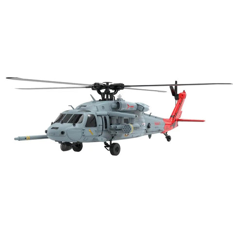 SH60 Seahawk 8CH RC Helicopter One Forty Seventh Scale With 2.4G Dual Brushless Motors GPS Return To Home side view in flight