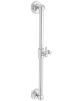 Echo Adjustable Shower Slide Bar For Handheld Showers In Polished Chrome With Classic Design Durable Metal Construction Easy Mounting