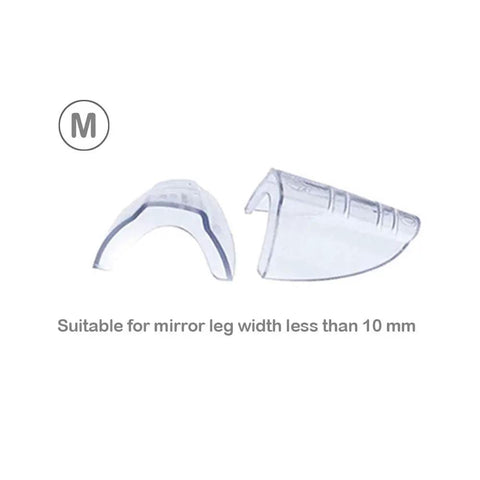 Three Six Ten Pack Eye Glasses Side Shields Slip On TPU Guards For Safety Glasses Fits Small To Medium Frames Clear