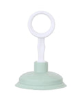Compact Handheld Drain Plunger Kit For Kitchens And Bathrooms, Mini Clog Remover Tool with Round Handle, Non Slip Design, Green