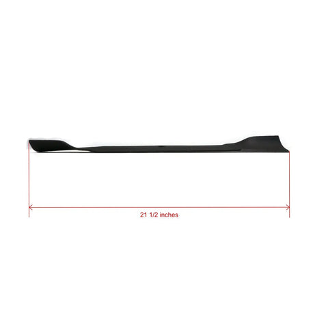 Side view of TimeCutter 42 Inch Blade Kit Replacement Set Of Two Pro Grade Blades for 2007 to 2018 Riding Mower with 42 Inch Deck