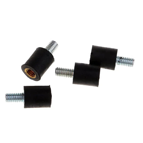 M3 Anti Vibration Stand Off Spacer For CC3D F4 F7 Controller, rubber mount and screws, visible in a set of four with metal threads