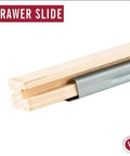 20 Inch Wooden Center Mount Drawer Slides With Smooth As Butter Glide And Rock Solid Construction, detailed view of glides.