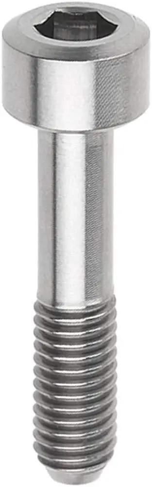 Top Tier Four Piece Titanium Hex Head Bolts For Bike Hardware M5x23mm Socket Cap Screws close-up view of bolt for bike use