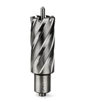 Oscarbide annular cutter with Weldon shank, 1-1/16 in diameter, 2 in depth of cut, for magnetic drill press, front view