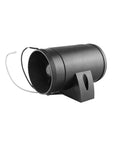 Inline 3 Inch 12V Marine Bilge Air Blower, corrosion-resistant housing, for yacht and boat ventilation, side angle view