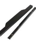Matte Black 24 Inch Edge Finger Pull Handles 2 Pack Aluminum Alloy Concealed Cabinet Door Pulls for Wardrobe Drawers