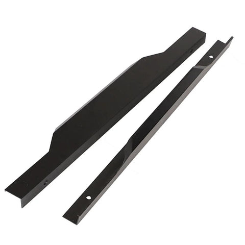 Matte Black 24 Inch Edge Finger Pull Handles 2 Pack Aluminum Alloy Concealed Cabinet Door Pulls for Wardrobe Drawers