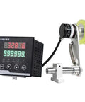 U Shaped Measuring Wheel Digital Length Counter With Led Display For Fabrics Wires And Films Heavy Duty Professional Grade Rubber Tracker Dead On Accuracy All Day Long with display and tracking wheel.