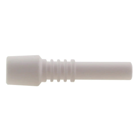 5 Pack White Ceramic Sandblasting Nozzles 40mm Length With 6mm Inner Mount Hole Replacement Part For Sandblasting Machines And Power Tools Durable Ceramic Build Heat Resistant And Abrasion Resistant For Long Lasting Use, side view