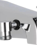 Diverter Tub Spout Chrome Finish Five And A Quarter Inch Length Easy Install Diverter Action Fits Most Standard Tub Valves Durable Chrome